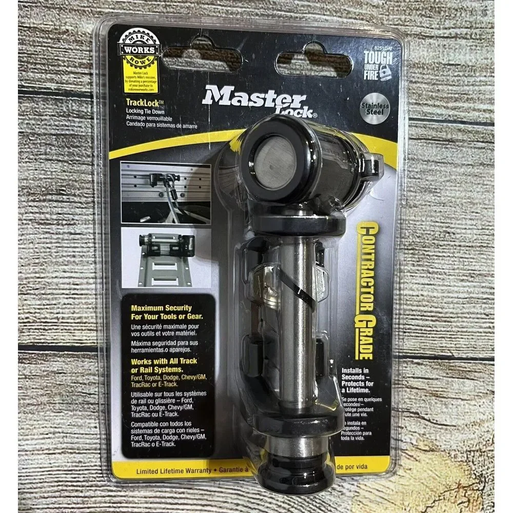 Master Lock 8251DAT Truck Bed Security Lock - Locking Tie‎ Down Contractor Grade